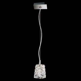 Glissando Single-Light LED Pendant with Clear Swarovski Crystals