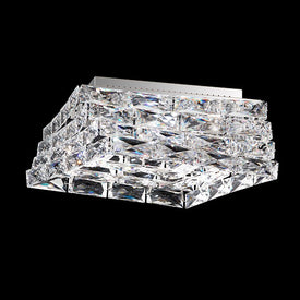 Glissando Five-Light LED Semi-Flush Mount Ceiling Fixture with Clear Swarovski Crystals