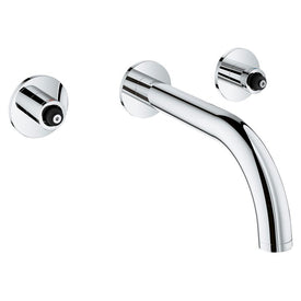 Atrio Two Handle Wall-Mount Widespread M-Size Bathroom Sink Faucet without Handles