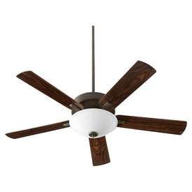 Premier 52" Five-Blade Single-Light Uni-Pack Ceiling Fan with Satin Opal Shade