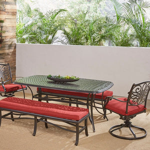 TRADDN5PCSW2BN-RED Outdoor/Patio Furniture/Patio Dining Sets