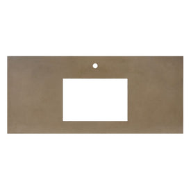 NativeStone 48" x 21.75" Single Vanity Top with Rectangular Sink Cutout for Single-Hole Faucet