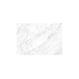 Carrara Marble 30" x 22" Single Vanity Top with Vessel Sink Cutout for Single-Hole Faucet