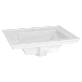 Town Square S Sink 24" x 19-1/16" Drop-In Bathroom Sink for Single Hole Faucet