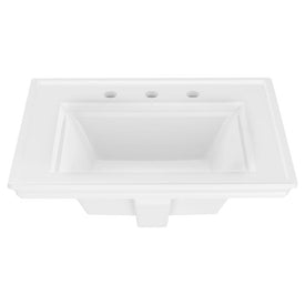 Town Square S Sink 24" x 19-1/16" Drop-In Bathroom Sink for Widespread Faucet