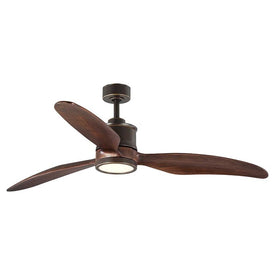 Farris 60" Three-Blade Ceiling Fan with LED Light