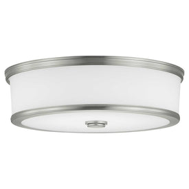 Bezel LED Single-Light 16" LED Flush Mount Ceiling Fixture