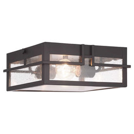 Boxwood Two-Light Outdoor Flush Mount Ceiling Fixture