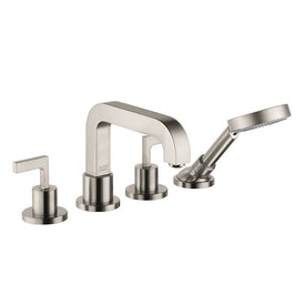 Citterio Two Handle 4-Hole Roman Tub Filler with Handshower