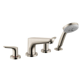 Focus S Two Handle 4-Hole Roman Tub Filler Trim with Handshower
