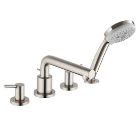 Talis S Two Handle 4-Hole Roman Tub Filler with Handshower