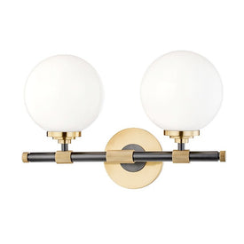 Bowery Two-Light Bathroom Vanity Fixture by Mark D. Sikes