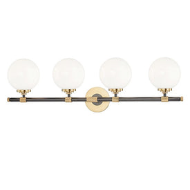 Bowery Four-Light Bathroom Vanity Fixture by Mark D. Sikes