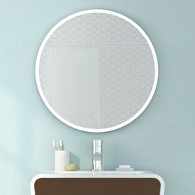 Halo Round 24" x 24" LED Lighted Wall Mirror with Defogger