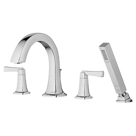 Townsend Two-Handle Roman Tub Faucet Trim with Handshower - Chrome