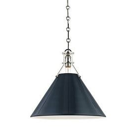 Painted No.2 Single-Light Large Pendant by Mark D. Sikes