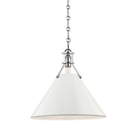 Painted No.2 Single-Light Large Pendant by Mark D. Sikes