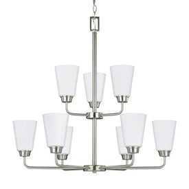 Kerrville Nine-Light Two-Tier LED Chandelier