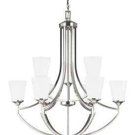 Hanford Nine-Light Two-Tier LED Chandelier