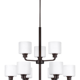 Canfield Nine-Light Two-Tier LED Chandelier