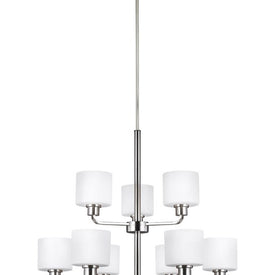 Canfield Nine-Light Two-Tier LED Chandelier
