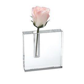 The Block 5" Handcrafted Crystal Bud Vase