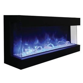 Tru-View 60" Three-Sided Glass Electric Fireplace Built-In Only