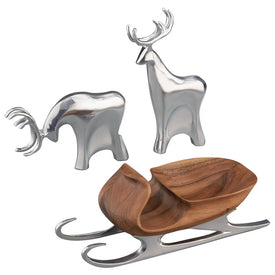 Sleigh with Reindeer