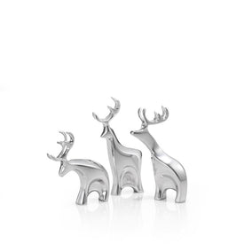 Miniature Dasher Reindeer Figurines Set of 3