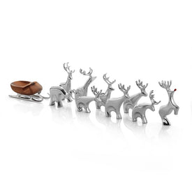 Mini Reindeer and Sleigh Ten-Piece Set