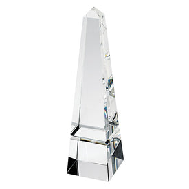Elegant Handcrafted Crystal 10" Obelisk