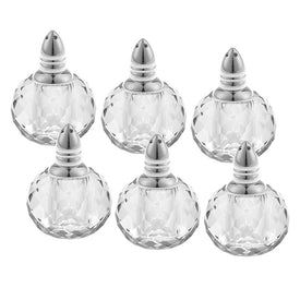 Zendra Handmade Lead-Free Crystal Individual Salt and Peppers 6-Piece Set Gift Boxed
