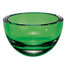 Penelope Spring Green European Mouth-Blown Lead-Free Crystal 6 in Bowl