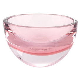 Penelope Raspberry European Mouth-Blown Lead-Free Crystal 6" Bowl