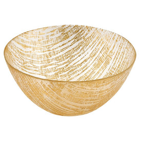 Secret Treasure Gold Handcrafted Glass 8.75" Bowl