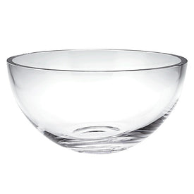 Penelope Clear European Mouth-Blown Lead-Free Crystal 10" Salad/Fruit Bowl