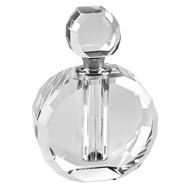 Zoe Handcrafted Round Crystal Perfume Bottle