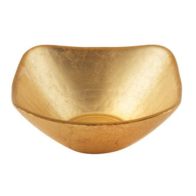 Atlas 5" Square Gold Glass Bowl