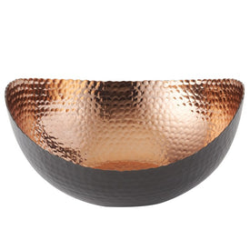 Eclipse 10" x 9.75" Black/Copper Aluminum Bowl