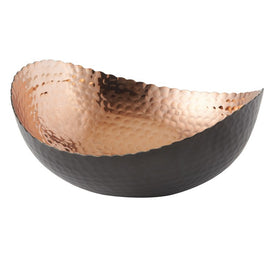 Eclipse 8.25" x 7.5" Black/Copper Aluminum Bowl