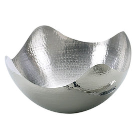Hammered Stainless Steel 10" Wave Bowl