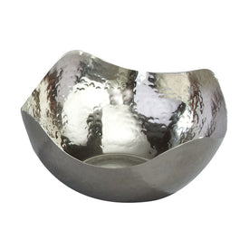 Hammered Stainless Steel 6" Wave Bowl