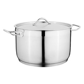 Hotel 3.9-Quart 7.8" 18/10 Stainless Steel Covered Casserole Dish