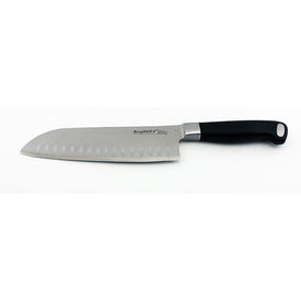 Gourmet 7" Stainless Steel Scalloped Santoku Knife