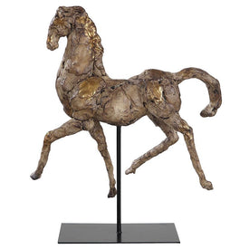 Caballo Dorado Horse Sculpture by David Frisch