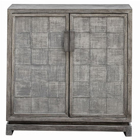 Hamadi Distressed Gray Two-Door Cabinet by Billy Moon