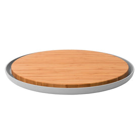 Leo 14.25" Bamboo Cutting Board with Plate