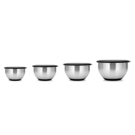 Geminis 18/10 Stainless Steel Mixing Bowl Eight-Piece Set with Lids