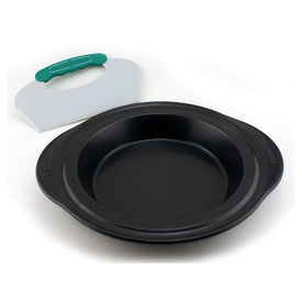 Perfect Slice Two-Piece 11" Pie Pan with Cutting Tool