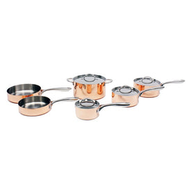 Copper Polished Tri-Ply Cookware 10-Piece Set
